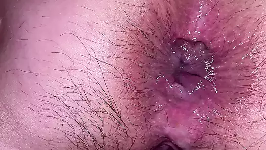 kıçıma bak. anal sikiş, anüsten sperm kaçıyor