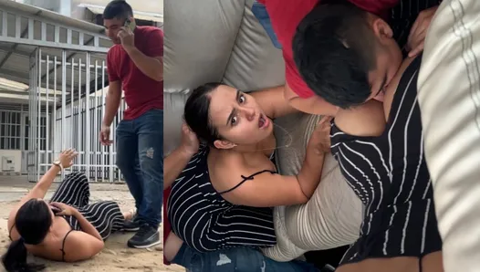 ! Komşumu kazaya soktum ve sikimi ona enjekte ettim!