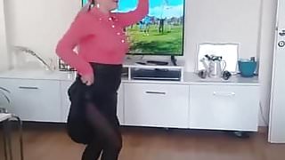 Türk milf kalca dans