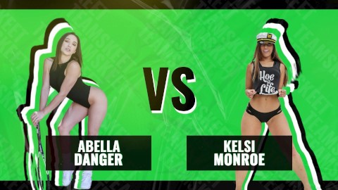 TeamSkeet - Bebekler Savaşı - Abella Danger vs Kelsi Monroe - En iyi Büyük Zıplayan Ganimet Kupası