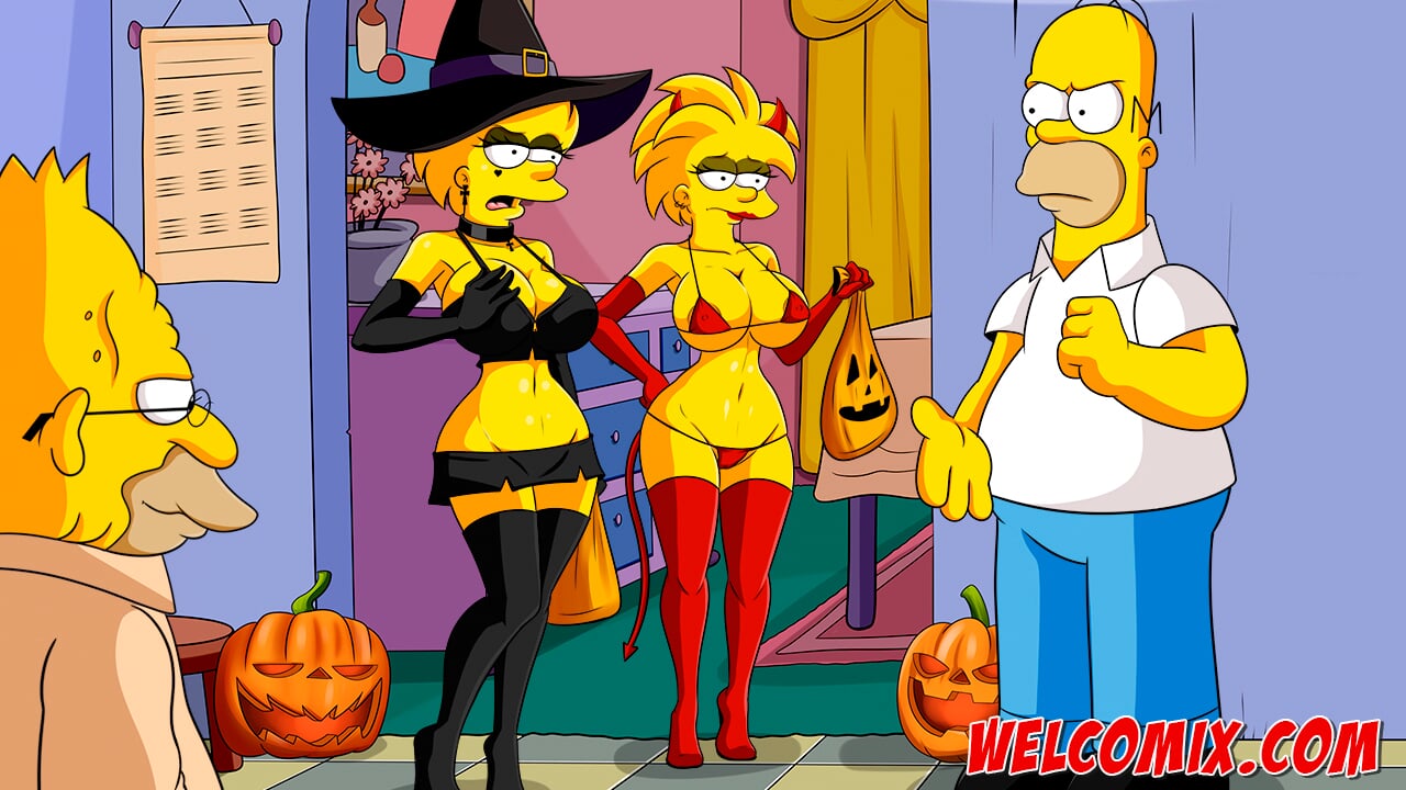 seks ile Cadılar Bayramı gecesi - the simptoons